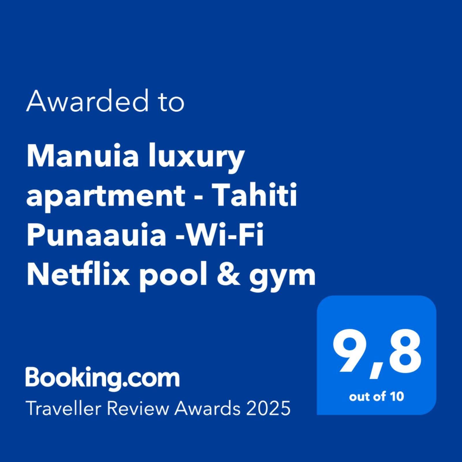 Manuia Luxury Apartment - Tahiti Punaauia -Wi-Fi Netflix Pool & Gym Extérieur photo